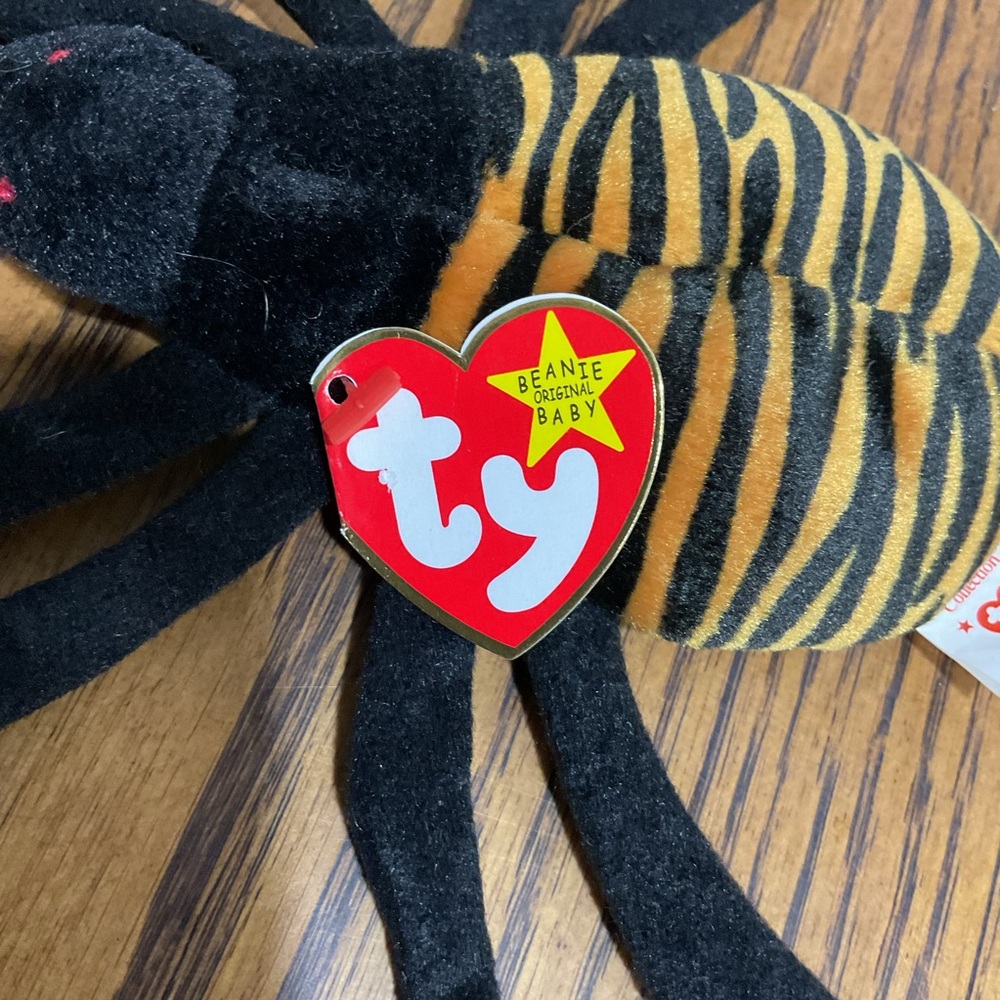 Ty Spinner Spider 🕷️ Black and Orange Beanie Baby for Halloween